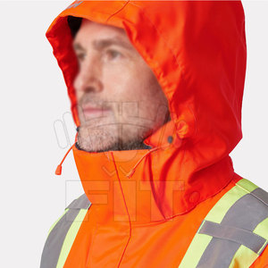 Personnalisable haute visibilité vêtements de travail d'hiver veste respirante haute visibilité sécurité tailles réfléchissantes couleurs disponibles avec le logo de l'entreprise - Product Image 5
