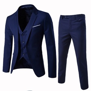 Tuta da sposa Slim da uomo con bottone a <span class=keywords><strong>9</strong></span> colori 3 pezzi da lavoro formale Set Blazer Blazer Fly Plus Size traspirante - Product Image 6