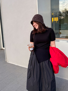 Falda de Dos Piezas Ligera y Gruesa, Resistente al Viento y Cálida para Invierno, Talla Grande para Mujer - Product Image 3
