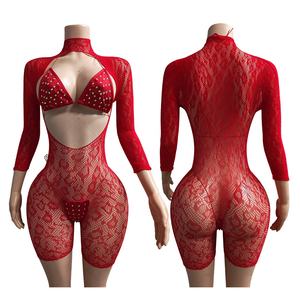Proveedores Originales de Elites Ofrecen Conjuntos de 3 Piezas de Ropa de Baile con Diamantes al Precio Más Bajo, Trajes Exóticos, Ropa de Baile Exótica - Product Image 2