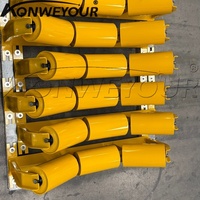 Ensemble de rouleaux à gorge en acier au carbone thermolaqué standard CEMA pour l'exploitation minière