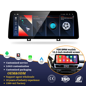 Schermo Touch da 12,3 Pollici Android 14 8-Core con Carplay per <span class=keywords><strong>BMW</strong></span> Serie <span class=keywords><strong>2</strong></span> F45/F46 NBT EVO 2012-2018, WiFi Integrato per Radio e Navigazione - Product Image 1