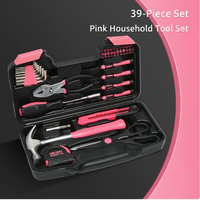 Kit d'outils portables 39 pièces pour bricolage, accessoires complets pour l'assemblage domestique en intérieur