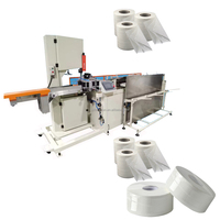 Ligne de production de papier hygiénique de petite taille à haute productivité, machine de découpe à la scie à ruban de 289 mm, équipement de finition de papier toilette