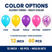 Lot de 100 ballons en latex brillant turquoise de 12 pouces pour Noël, mariages, anniversaires et révélations de sexe