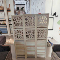 Paravent moderne à 3 panneaux DISHI, pliable et mobile, séparateur d'espace intérieur pour couloir, panneau individuel au design artistique