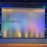 Spa cascade sur pied verre cascade verre cascade diviseur eau bulle mur