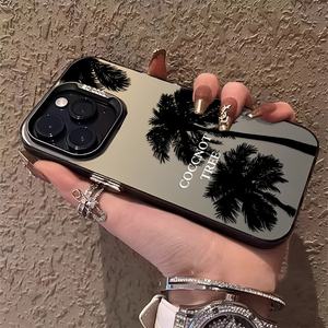 Coque de téléphone personnalisée en silicone TPU avec motif de coucher de soleil et de palmiers pour iPhone 17 16 15 14 13 12 11 Pro Max - Product Image 3