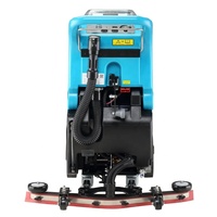 Machine à récurer les sols en caoutchouc pour garage, électrique industrielle, à pousser à la main, sans fil, à disque unique