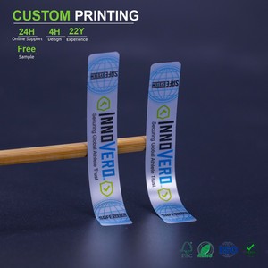 Étiquettes adhésives BOPP intelligentes 4x6 à transfert thermique 1000 3D en soie anti-contrefaçon pour robot d'étiquetage avec logo - Product Image 1