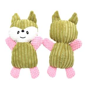 Üretici Yüksek Kaliteli Evcil Hayvan Sevimli Peluş Hayvan Tilki Kırılmaz Çok Renkli Oyuncaklar İçinde Ses Çıkaran Köpek Oyuncakları - Product Image 4