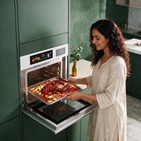 Four à vapeur encastrable 80 L avec écran tactile couleur, four à vapeur électrique multifonction intelligent pour la cuisine