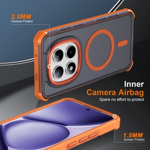 Funda Protectora para Teléfono Xiaomi <span class=keywords><strong>Redmi</strong></span> <span class=keywords><strong>Note</strong></span> 15 Pro Pro+ 5G con Cuatro Esquinas con Airbag Anti-caída, Lente Metálica, <span class=keywords><strong>Carga</strong></span> Inalámbrica Magnética - Product Image 5