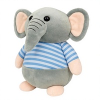 Fun4you Peluche Éléphant – Adorable Jouet en Peluche Douce en Coton et Coton PP – Cadeau d'Anniversaire Douillet pour Tout-Petits – Unisexe 20cm Bleu
