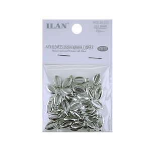 Perline in metallo Ilan 7x16mm argento per bracciali e accessori per la creazione di gioielli - Product Image 2