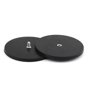 Threaded <strong>Neodymium</strong> <strong>Magnet</strong> D22/31/36/43/55/66/88/135 Rubber Coated Pot <strong>Magnet</strong> with External Screw Thread - Product Image 5