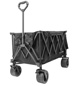 Chariot utilitaire de jardin pliable polyvalent et durable à quatre roues avec support OEM, chariot de rangement robuste - Product Image 1