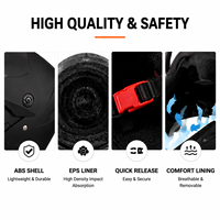 Casque de moto modulaire certifié DOT en ABS, casque intégral rabattable avec double visière pour adultes