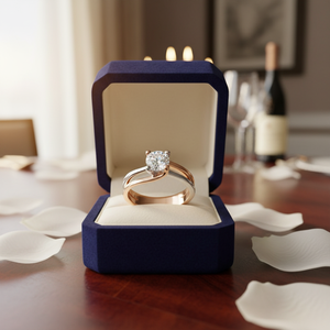Anillo de Diamante Solitario Multitono en Oro de 14K - Product Image 3