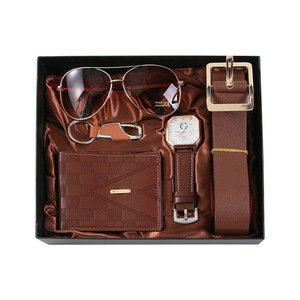 Men's Luxury Business <b>Gift</b> <b>Set</b> With Sunglasses Watch Wallet Belt Leather Accessories Valentine'S Day <b>Gift</b> Box - Product Image 3