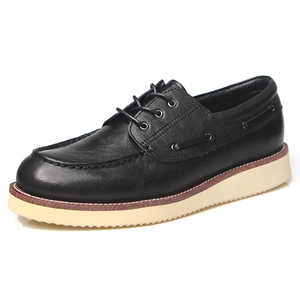 Chaussures bateau classiques élégantes pour hommes en cuir de vachette pleine fleur, mocassins décontractés durables en cuir véritable de qualité supérieure et confortables - Product Image 2