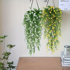 Bouquet de Camélias Artificiels en Guirlande Blanc, Violet, Jaune, Rose – Réalistes, en Plastique, pour Mariage et Décoration Intérieure – Moulage par Injection - Product Image 2