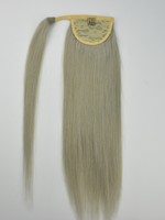LONGFOR Luxury Clip-In Ponytail Extension 100% Chinese Remy Human Hair 18-24 Inch Straight Silky Soft Seamless Blending