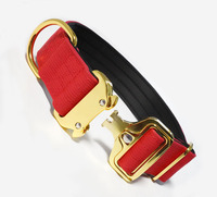 Collar Táctico de Nailon Personalizado de Alta Calidad para Perro, Acolchado, Resistente, Color Personalizado, Ajustable, Lavable a Máquina, Cierre Metálico de Liberación Rápida