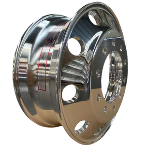 Vente en gros d'usine, jantes en aluminium Wopu New Foton 10 trous 22,5 finition brillante 11r24,5, roues de camion Alcoa pour remplacement/réparation - Product Image 3