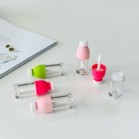 Tube en plastique vide pour huile à lèvres, gloss, blush liquide, avec logo personnalisé, idéal pour l'emballage de cosmétiques et de jus.