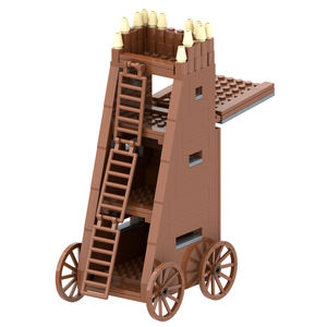 MOC5012 <span class=keywords><strong>Serie</strong></span> Militar Medieval, Camión de Bomberos con Escalera Aérea, Modelo de <span class=keywords><strong>Arma</strong></span> de Guerras, Bloques de Construcción Educativos, Juguetes de Regalo para Niños - Product Image 4