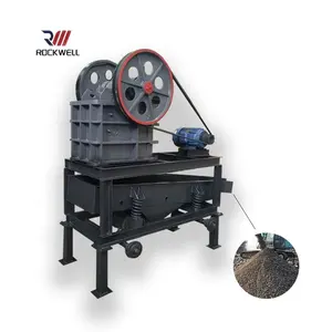 Rockwell Mini pedra britador de mandíbula móvel britador de minério de ferro máquina trituradora de pedra