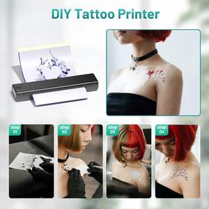 AIMO-M08F Mini imprimante à pochoir de tatouage Machine de modèle thermique Machine de transfert de tatouage BlueTooth Rechargeable - Product Image 2