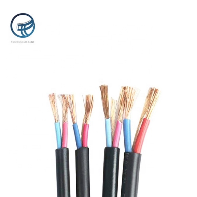 High Quality PVC Copper Power Cable 1 KV 10mm 16mm 4 Core 3Core 2Core Rubber Flexible Sheathed Power Stations Solid Conductor
