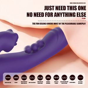 Stimolatore Clitorideo Intelligente 3-in-1 per Donne, 10 Frequenze, Vibratore Dildo con Funzione di Succhiamento e Vibrazione per Punto G - Product Image 4