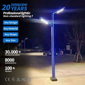 <span class=keywords><strong>Postes</strong></span> de Iluminación <span class=keywords><strong>para</strong></span> Exteriores con Doble Brazo, Luces LED de Jardín Iluminadas Hacia Arriba y Hacia Abajo, Ultra Brillantes, <span class=keywords><strong>para</strong></span> Paisajismo y Alumbrado Público - Product Image 1