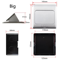 Precio al por mayor Pop-Up Enchufe de mesa USB Tipo C TV RJ45 Toma de corriente Oculta Universal Estándar Enchufe deslizante 20A