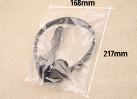 Casque supra-auriculaire à prise 3.5mm en gros Casque filaire jetable pour avion Casque d'ordinateur noir