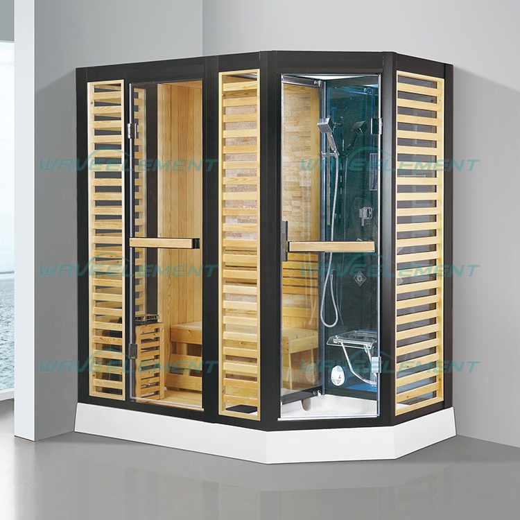 Factory Supply mobile Sauna Wooden Outdoor hemlock Red Cedar Computer Wood Windows Style Room housedry steam sauna room