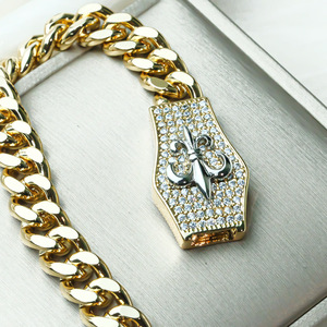 Accesorio popular y versátil 2025A en Instagram: una pulsera de circonitas cubanas de 17mm hecha de cobre <span class=keywords><strong>Croton</strong></span> - Product Image 3
