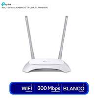 Routeur WiFi TP-Link TL-WR840N d'occasion, WiFi 4 N300, 300 Mbps, 2,4 GHz, double antenne, ports RJ45 pour la maison et le bureau