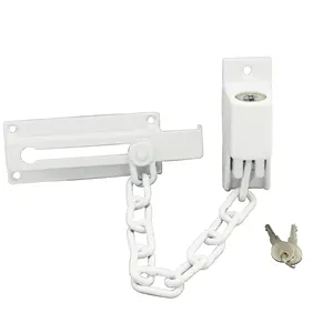 Keyed Chain Deurslot Gegoten Constructie Witte Kleur Deur Guard Keten