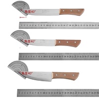 Couteau de boucher pour désossage et écorchage, couteau pointu pour la découpe de viande de bovin, ovine et porcine, couteau à désosser