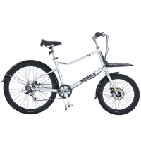 Vélo cargo MEGHNA, roue avant 20 pouces, roue arrière 26 pouces, cadre en alliage, vélo de banlieue, 7 vitesses, vélos pour animaux de compagnie