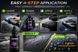 น้ำยาเคลือบเงาสูตรกราฟีน Shinyformula ป้องกันรอยขีดข่วน ซ่อมแซมตัวเองได้ พร้อมเทคโนโลยีป้องกันรังสียูวี สำหรับดูแลสีรถยนต์ 9 ปี ขนาด 60 มล. สำหรับรถยนต์ใหม่และเก่า - Product Image 6