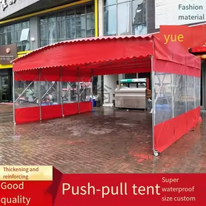 Tente de lavage de <span class=keywords><strong>voiture</strong></span> imperméable en PVC acier bois métal <span class=keywords><strong>toile</strong></span> push pull garage pliant abri d'auto entrepôt de stationnement mobile événements en plein air - Product Image 4
