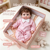 Poupée en silicone solide, poupée reborn avec une peau de bébé douce, élastique et réaliste