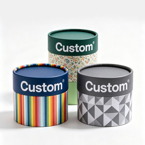Customize Biodegradable Recycled Cylinder Tube Packaging for Cosmetic Skin Round Tube <b>Box</b> for Tea Coffee - Product Image 2