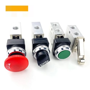 Vanne directionnelle pneumatique à commande manuelle 5/2 voies avec bouton sélectif - Product Image 4