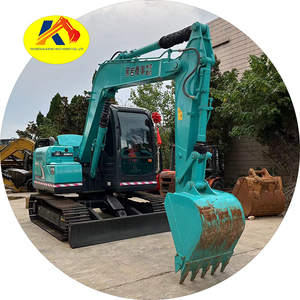 Excavadora de cadenas SK70 SK60 para ingeniería de construcción, 7.5 toneladas, alta calidad, ahorro de combustible, excavadora pequeña Kobelco SK75 usada - Product Image 1